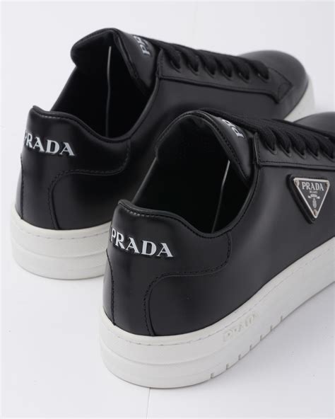 black prada sneakers for men|Prada leather sneakers men's.